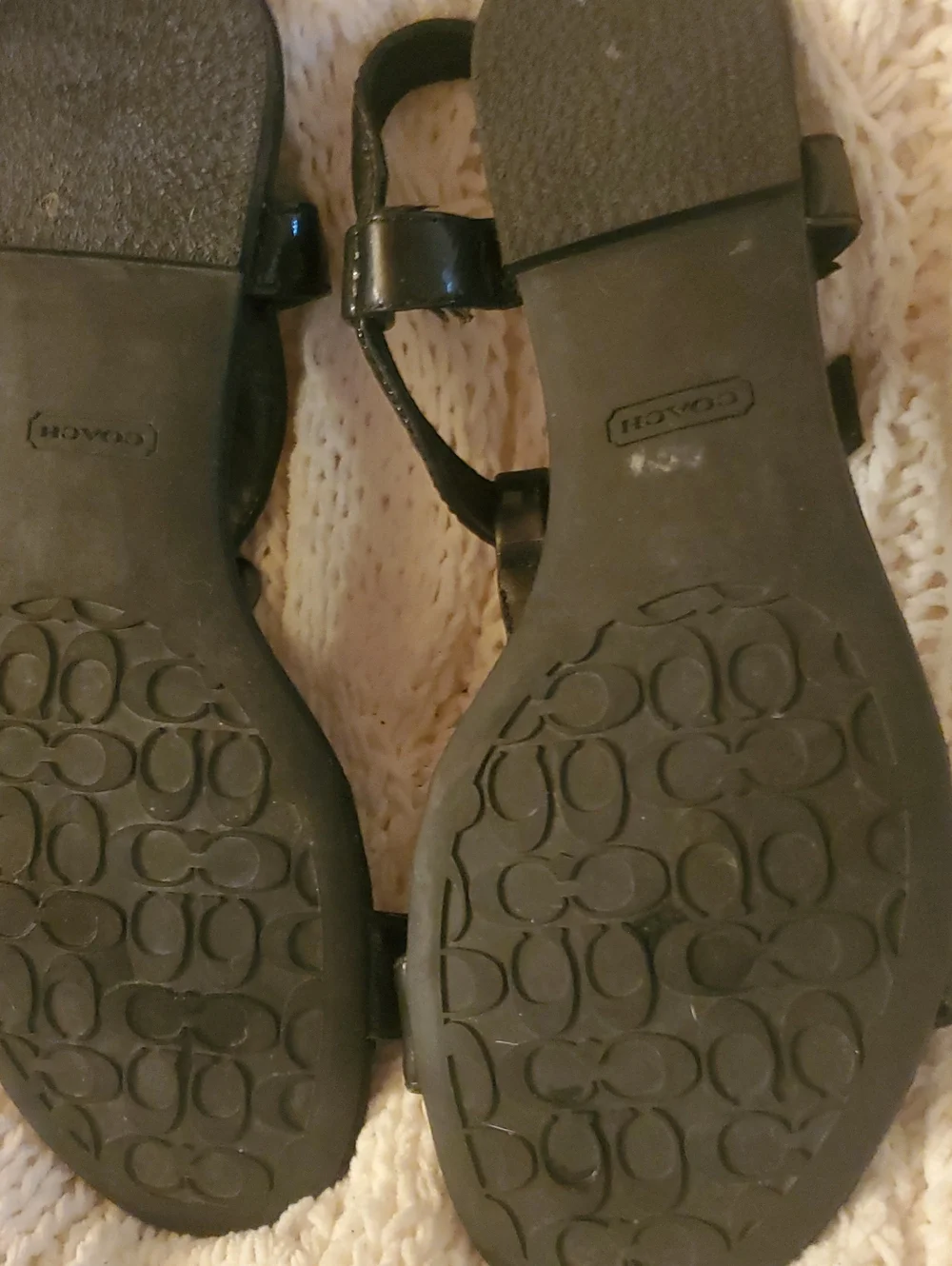 Coach strap sandals